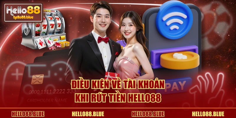 Điều kiện về tài khoản khi rút tiền HELLO88