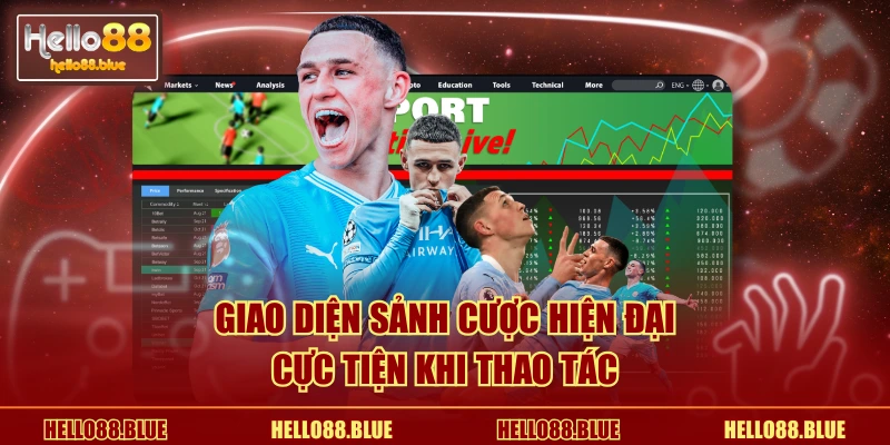 Giao diện sảnh cược hiện đại cực tiện khi thao tác