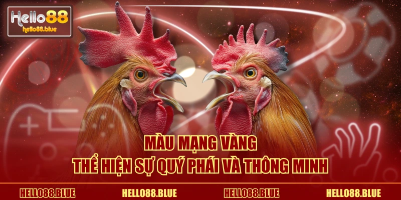 Màu mạng vàng thể hiện sự quý phái và thông minh